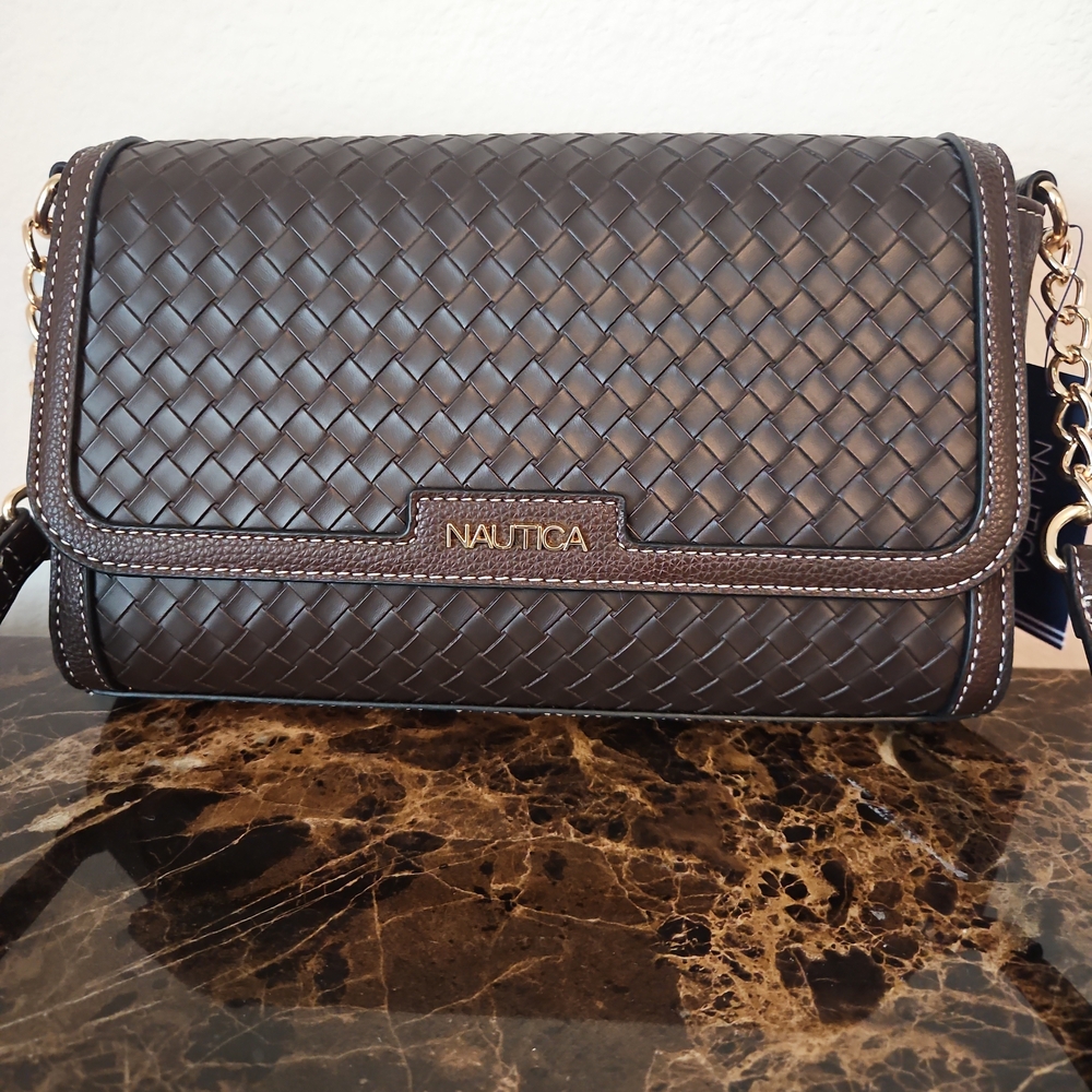 Nautica Chocolate Brown Woven Women's Bag